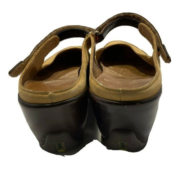 J-41 Venture On Tan Brown Mary Jane Strap Mule Shoe Sz 7.5M - Picture 7 of 12